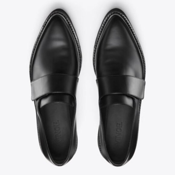 Vince leather Platform Pointed Loafer - Picture 12 of 12